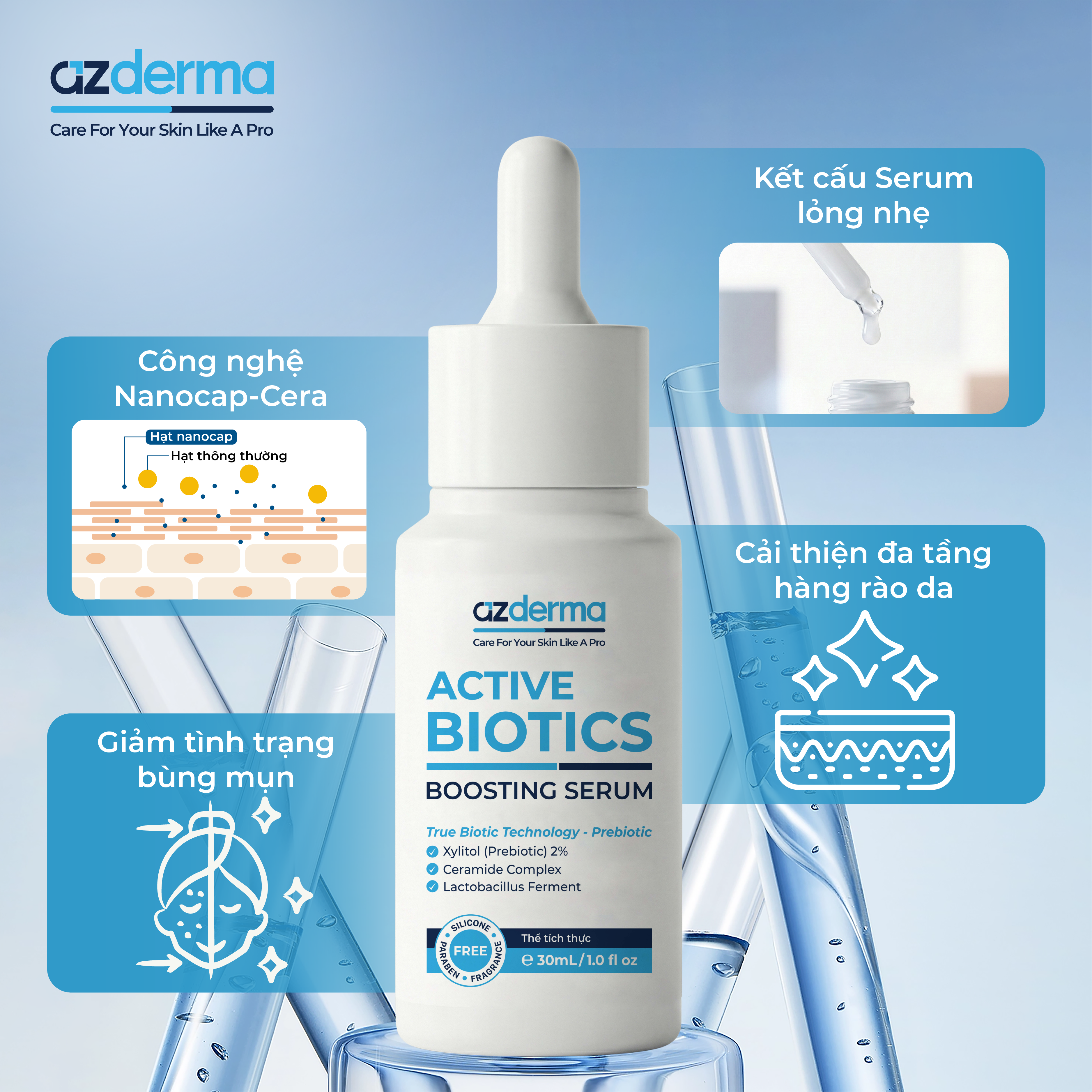 Serum hỗ trợ cải thiện hàng rào bảo vệ da - Active Biotics Boosting Serum