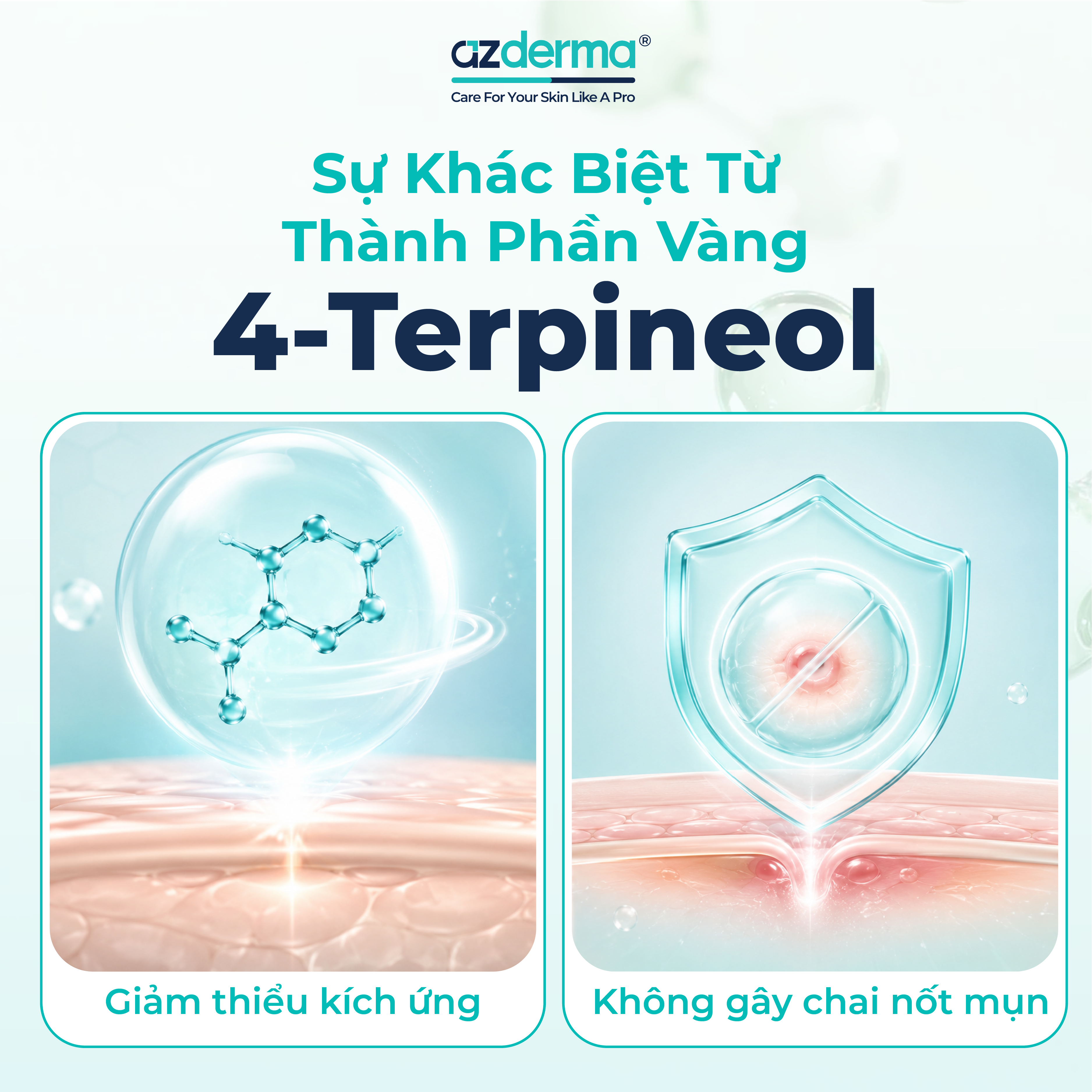 Sự khác biệt từ thành phần 4-Terpineol
